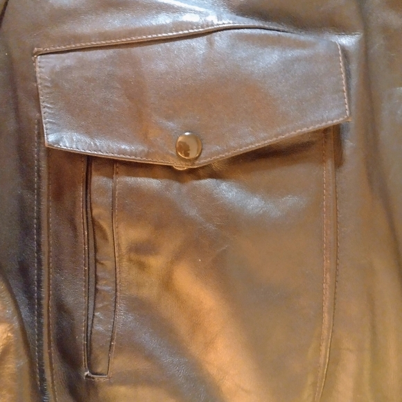 Vintage Oakton Leather Bomber Size 46 EUC - Picture 6 of 7